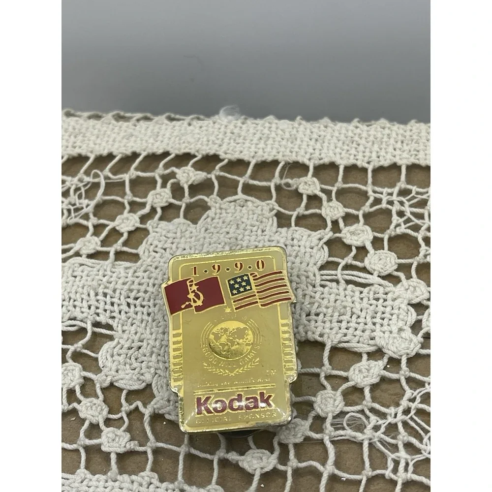 Seattle Goodwill Games 1990 Souvenir Lapel Pin Kodak Official Sponsor